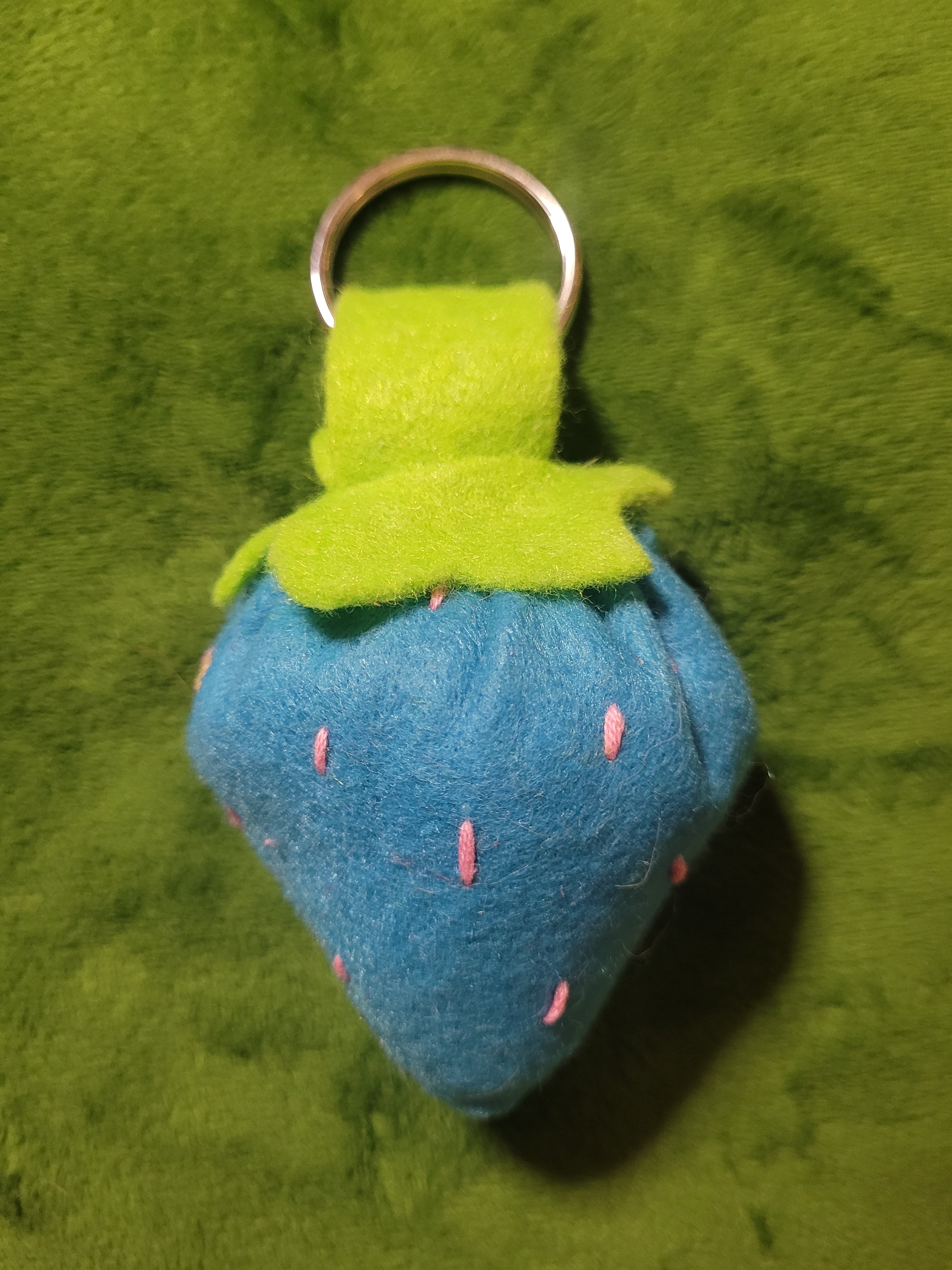 Strawberry bag or keychain charm