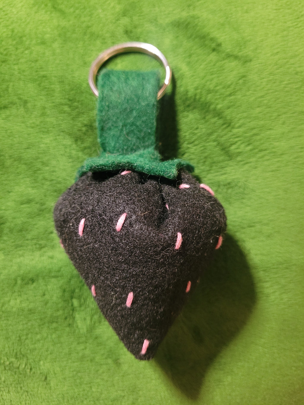 Strawberry bag or keychain charm